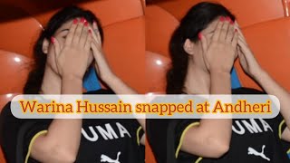 Warina Hussain Hiding her Face from Camera 📸 [upl. by Acimat]