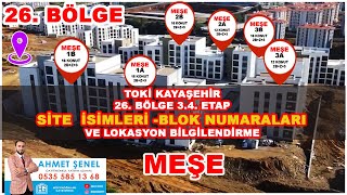 TOKİ KAYAŞEHİR 26BÖLGE 34 ETAP SİTE İSM BLK NOLARI VE LOKASYON toki kayaşehir kiralik [upl. by Coleen]