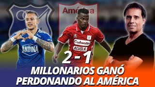 Millonarios 21 América  Millonarios ganó perdonando al América  Goles y Resumen [upl. by Hoang]