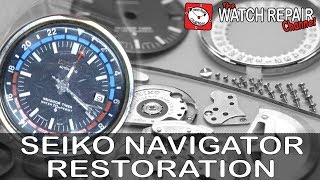 Restoration of a 1970s Seiko Navigator watch [upl. by Venable269]