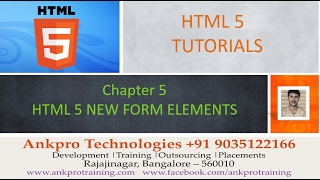 HTML 5  Chapter 5 HTML 5 new form elements datalist output keygen and meter [upl. by Attlee]