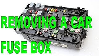 DIY  Removing A Car Fuse Box [upl. by Surbeck]