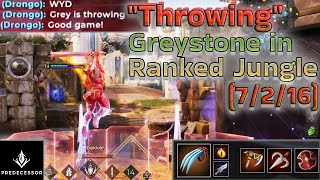 How to Comeback from LOSING EVERY LANE with Greystone Jungle Predecessor [upl. by Bores]