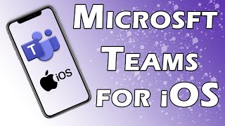 Microsoft Teams for iPhone iOS Tutorial [upl. by Ecnirp]