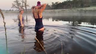 WILD AT HEART WINTER WILD SWIMMING COLD WATER SWIM  PEAK DISTRICT  CHATSWORTH DERBYSHIRE [upl. by Carolyne611]