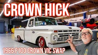 CROWN HICK start up 1966 F100 Crown Vic Swap [upl. by Rohn]