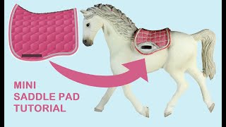 Saddle Pad Tutorial  FULL TUTORIAL  for Schleich Collecta and other 116  120 model horses [upl. by Eisset604]