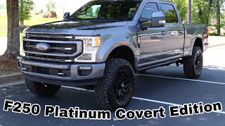 2021 Ford F250 Platinum Covert Edition Leveled on 37s RUGGED amp Classy Super Duty Review [upl. by Grey]