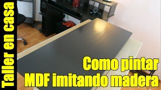 Como pintar MDF en casa sellar  pintar  lacar [upl. by Irmgard521]