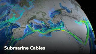 Animated Maps Submarine Cables [upl. by Ravahs]