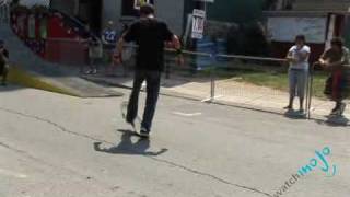 Flatland BMX vs Skateboarding  Street Tricks [upl. by Schaefer]