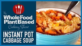 Plant Based Vegan Instant Pot Cabbage Soup for Weight Loss [upl. by Jozef]