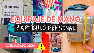 Equipaje de mano para viajar en avión en 2024 [upl. by Ssirk]