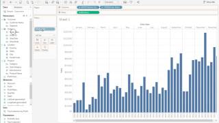 How to create a side by side Grouped Bar chart in Tableau [upl. by Ahsimot]