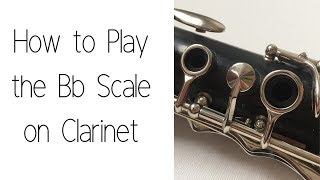 How to Play the Concert Bb Scale on Clarinet  Beginner Tutorial [upl. by Anaer]