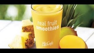 How to make a Mcdonalds pineapple mango smoothie [upl. by Paradies801]