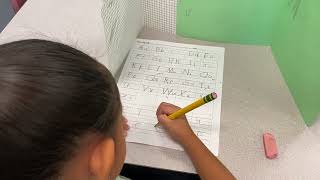 Kinders writing the alphabet legibly on the 12th week of school [upl. by Bettina]