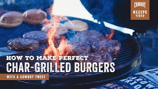 How to Make Perfect Charcoal Grilled Burgers [upl. by Sillsby]