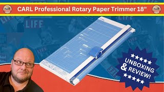 CARL Professional Rotary Paper Trimmer 18quot Review [upl. by Renruojos]