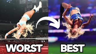 Tiffany Stratton IYO SKY Charlotte  Who has the best Moonsault in the WWE Womens Division [upl. by Dorr]