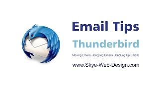 Moving Emails  Backing Up Emails  Thunderbird [upl. by Emmons242]