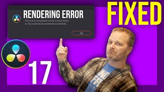 Rendering Failed  Davinci Resolve 17  How to fix a rendering error [upl. by Caundra991]