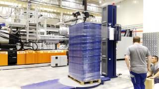 fully automatic pallet wrapping machine [upl. by Eleni]