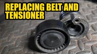 How To Replace A Belt And Tensioner RenaultNissanDacia K9K 836 K9K 837 K9K 846 [upl. by Boulanger324]