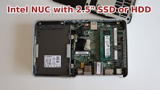 Intel NUC Add 25quot SATA SSD or HDD [upl. by Ylluz160]