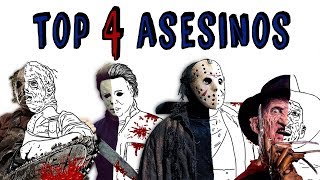 TOP ASESINOS DE CINE  Draw My Life 🔪 Freddy Krueger vs Jason vs Michael Myers vs Leatherface [upl. by Rasia]