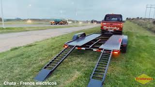 Remolque Trailer para autos y camionetas trocas con frenos eléctricos  Trailer CHATA  TRAILERSUY [upl. by Oettam]