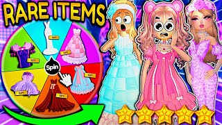 Letting A WHEEL Pick Which RARE ITEM I Have To WEAR No MATTER The THEME In DRESS TO IMPRESS  ROBLOX [upl. by Enoob]