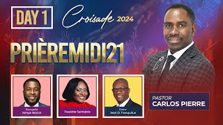 Day 1  Croisade 8ème Anniversaire Priere Midi 2024  Pasteur Carlos  6012 Nw 9th Ct Margate FL [upl. by Yenruoj457]