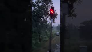 Train signal light change trainsignal viralshorts trending signal redline ytshorts train yt [upl. by Leverett]