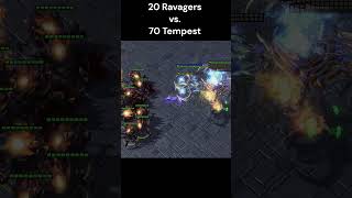 20 Ravagers vs 70 Tempest starcraft starcraft2 rts [upl. by Rudolfo]