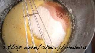 How to Make Zabaglione Zabaione with Mango Recipe [upl. by Gilford433]