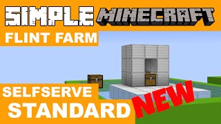 UPDATED Flint farm  Self Serve Deluxe  Simple Minecraft [upl. by Refotsirk626]