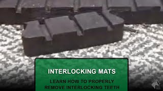 ✂️ How to Cut 34” Thick Interlocking Rubber Mats [upl. by Jada998]