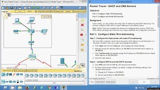 10227 Packet Tracer  DNS and DHCP [upl. by Eux]