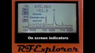 Introducing RF Explorer  Handheld Spectrum Analyzer [upl. by Ayhay]