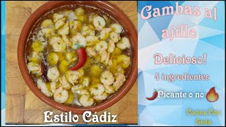 GAMBAS o LANGOSTINOS AL AJILLO CONGELADAS y FRESCAS 🍤🔥 [upl. by Taddeusz]