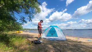 Ozark Trail Instant Sun Shelter set up and review [upl. by Ahtera]