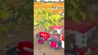 Red horses 🐴 mahindra tractor 🚜 trending automobile horse trend viralshort redhorse shorts [upl. by Enialem54]