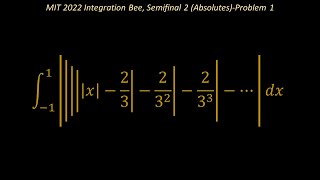 MIT 2022 Integration Bee Semifinal 2 AbsolutesProblem 1 [upl. by Ylrbmik]