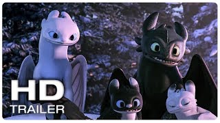 Toothless amp his kids visit New Berk Scene  HOW TO TRAIN YOUR DRAGON HOMECOMING 2019 Movie CLIP HD [upl. by Clayson23]