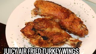 HOW TO AIR FRY LARGE TURKEY WINGS [upl. by Nodnorb]