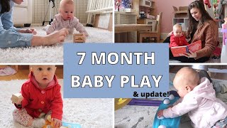 HOW TO ENTERTAIN A 7 MONTH OLD BABY  ACTIVITIES FOR BABIES 7 MONTHS OLD  HOW TO PLAY WITH BABY 7 m [upl. by Ilak]