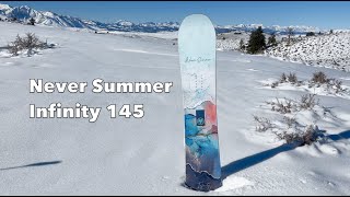 Never Summer Infinity 2023 Snowboard Review [upl. by Dalt]