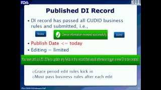 FDA Webinar GUDID Device Identifier [upl. by Ellekram]