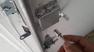 Garage Door Sliding Locks Installation new install [upl. by Haggi]